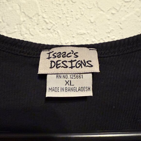 Isaac’s Designs Black Rhinestone “High Maintenance” Ribbed Tank Top XL Sparkle - Picture 4 of 8